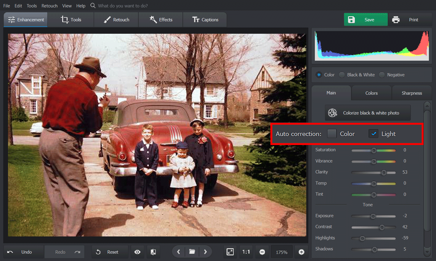 How to color correct old photos