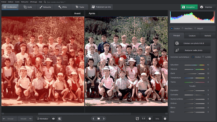 Colorisation photo automatique